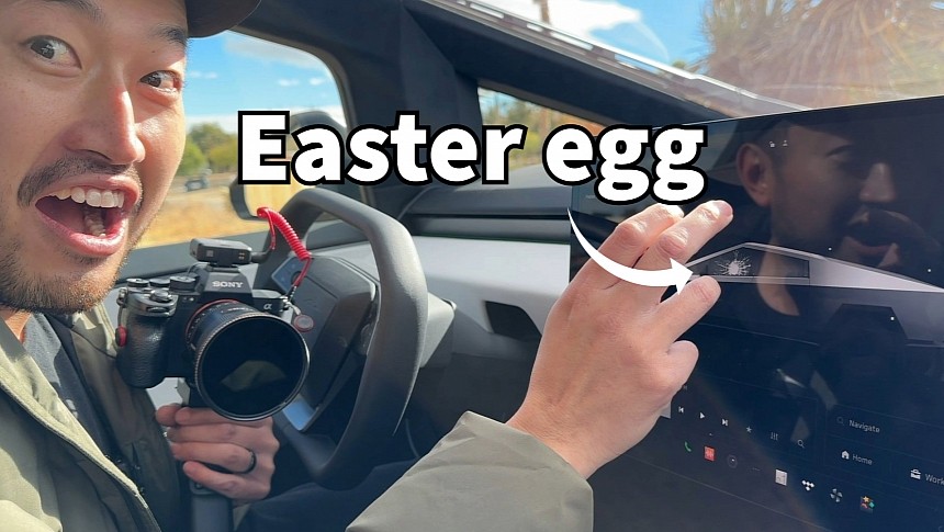 Tesla Cybertruck's first discovered easter egg