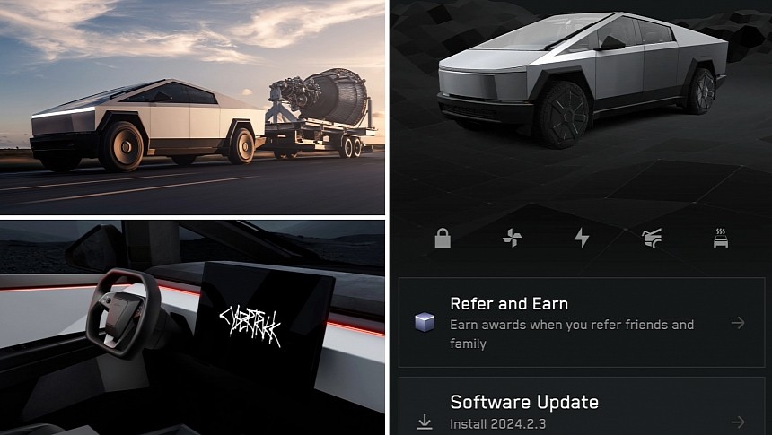 Tesla Cybertruck got its first software update