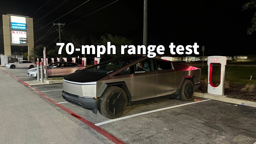 Tesla Cybertruck took the highway range test