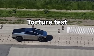 Tesla Cybertruck Undergoes Suspension Torture Test at Fremont Test Track