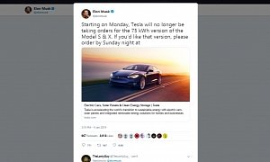 Tesla Discontinues Model S 75D, Model X 75D
