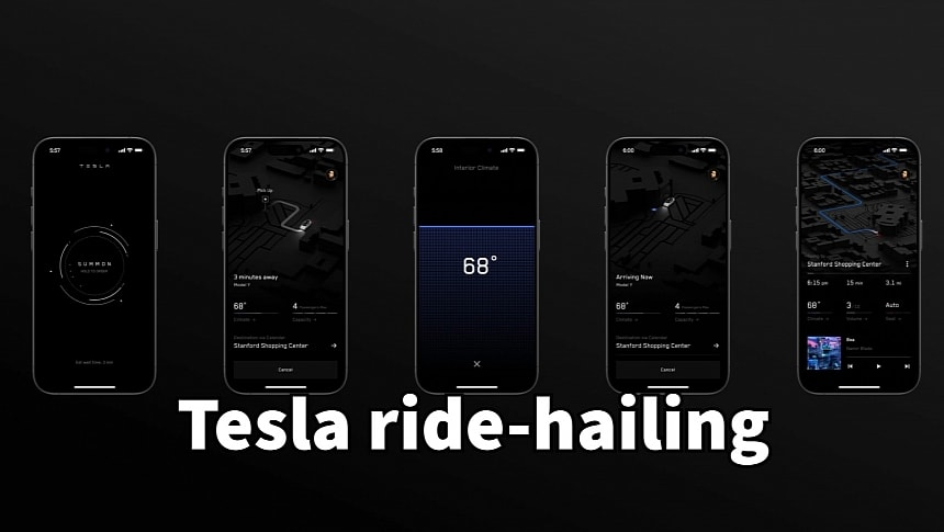 Tesla teased a ride-hailing service