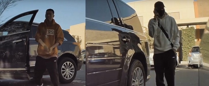 Tesla Catches Man Keying Cars 