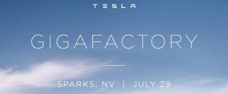 Tesla Gigafactory Grand Opening party invitation