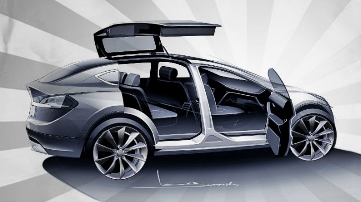 Tesla Model X sketch
