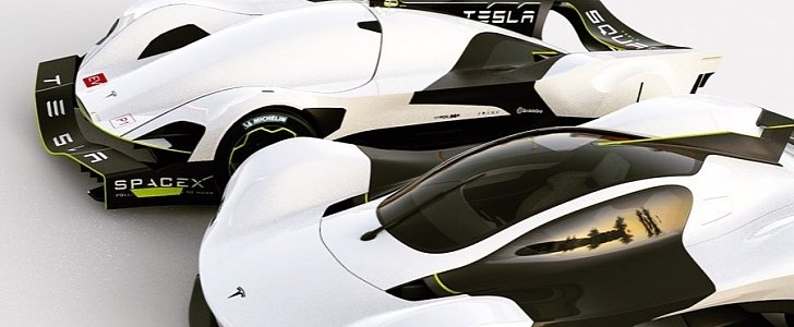 Tesla "Electric Eel" Le Mans Hypercar rendering