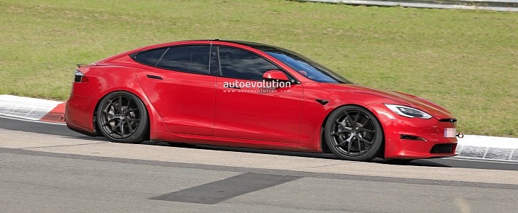 2021 Tesla Model S Plaid Nurburgring test car
