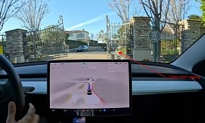 Tesla FSD Beta Struggles With Automatic Gates, Owners Share the Frustration