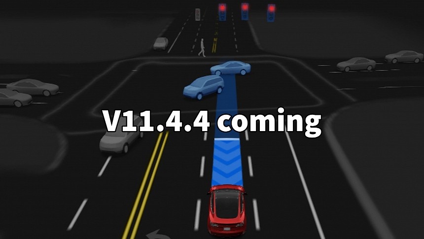 Tesla FSD Beta V11.4.4 improves handling of oncoming cars
