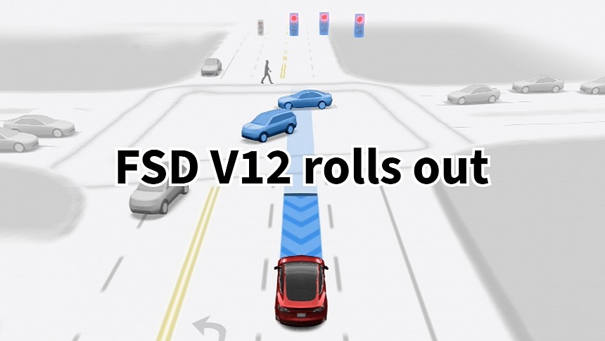 Tesla FSD V12 rolls out to Tesla employees