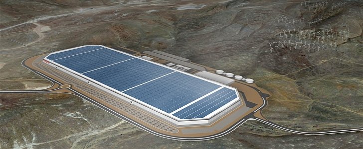 Tesla Gigafactory1 project rendering