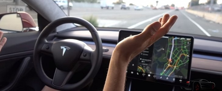 Tesla Model 3 on Autopilot