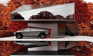 Tesla House Concept Looks Sleek, Shows "Puzzle" Garage