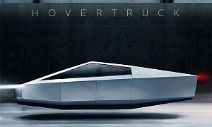 Tesla Hovertruck Concept Is a Flying Vessel, Looks Better Than the Original