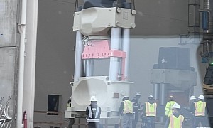 Tesla Installs Two Mysterious Presses at Giga Texas Inside the Battery Production Facility