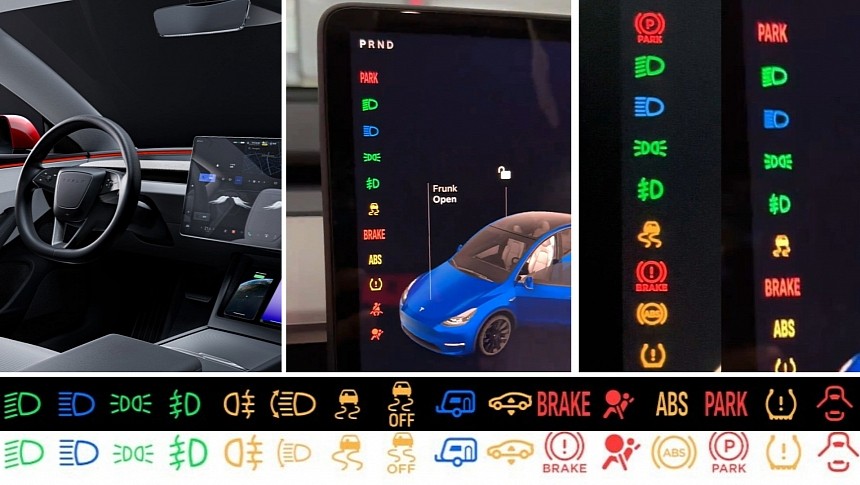 Tesla is preparing a new software 'recall' to change the indicator icon sizes