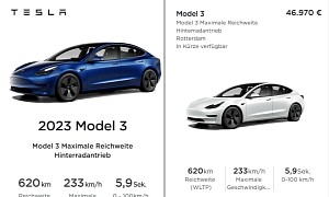 Tesla Launches Model 3 LR RWD in Europe, It's Built in China With LGES Batteries
