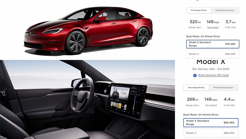 Tesla launches Standard Range variants of the Model S and Model X