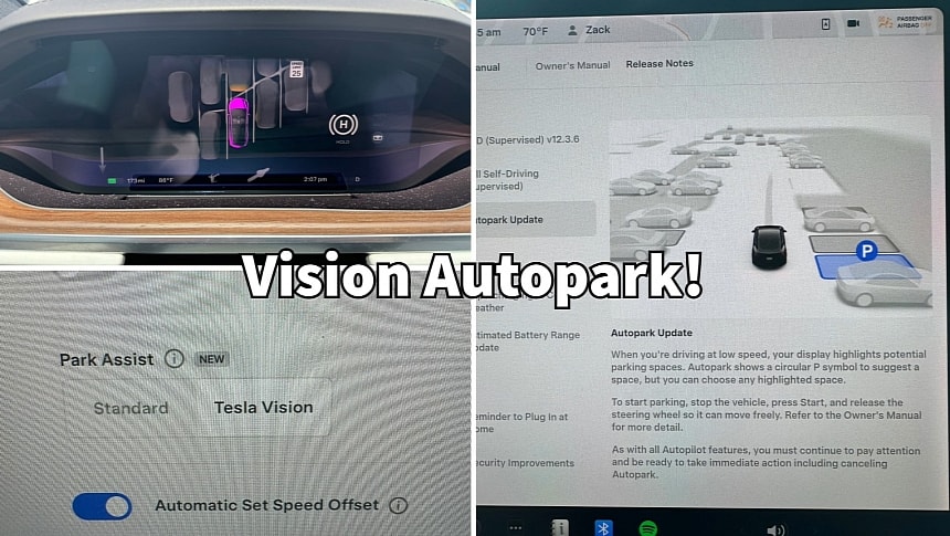 Tesla launches Vision-based Autopark in Europe