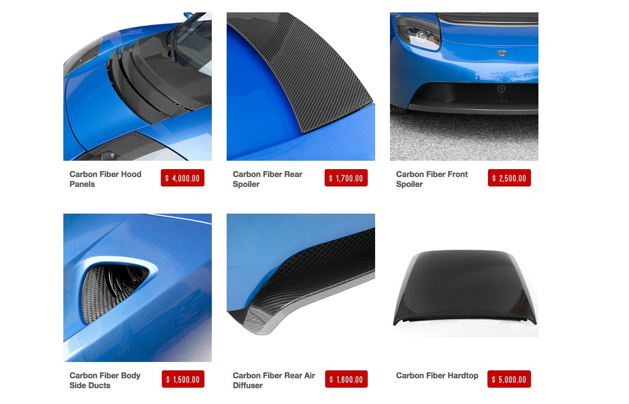 Tesla Merchandise Website Sells Carbon Fiber Bits and Bobs for the Tesla  Roadster - autoevolution