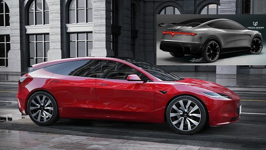 Tesla Model 2 & CyberSport renderings