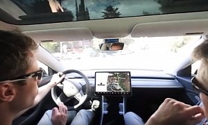 360-Degree Tesla Model 3 Test Drive Shows Cramped Backseat, Horrible Blue Trim