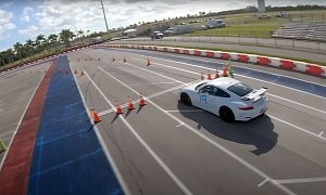 Tesla Model 3 and Porsche 991.2 GT3 Do Autocross Battle and We Have a Winner