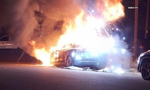 Tesla Model 3 Burns in North Park, San Diego: Police Suspect Arson