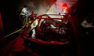 Tesla Model 3 Catches Fire in Underground Car Parking in Barcelona
