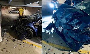 Tesla Model 3 Crashes Inside Parking Garage, Generates Dramatic Appeal Against EV Maker