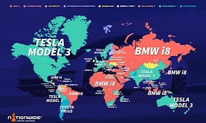 Tesla Model 3 Crowned World's Most Popular EV Based On Google Search Volume Data