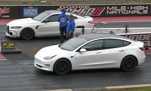 Tesla Model 3 Drags G82 BMW M4, Competition Is for ICE vs. EV Ugly Ducklings