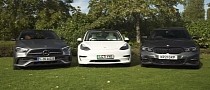 Tesla Model 3 Faces BMW 3 Series and Mercedes C-Class PHEVs in Comparison Test