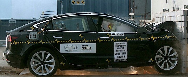 Tesla Model 3 aces NHTSA crash tests
