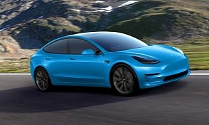 Tesla Model 3 Gets Rendered in Dozens of Colors, Looks Good in All of Them