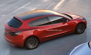 Tesla Model 3 Hatchback Rendering Looks Scary If You Are Audi or BMW