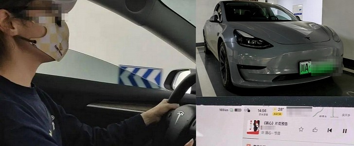 Ms. Zheng got really scared when her Tesla Model 3 decided to play her a horror story