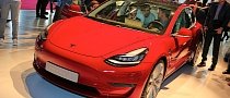 Tesla Model 3 Is the Hot Red Car of the Moment in Paris, Pricing Info Imminent