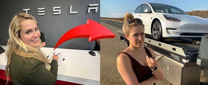 Dana Brems bought her Tesla Model 3 recently and got stranded in the left lane of a freeway
