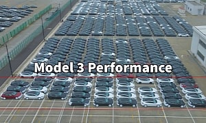 Tesla Model 3 Performance Fleet Ready for Export From the Shanghai Port