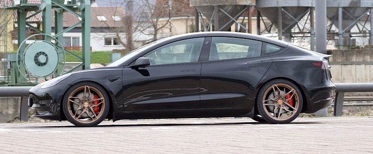 Tesla Model 3 Performance Gets Mods From German Tuner - autoevolution