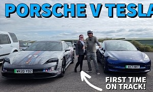 Tesla Model 3 Performance Track Battles Porsche Taycan 4S, They’re Very Different Animals