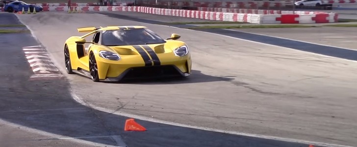 Ford GT autocrossing