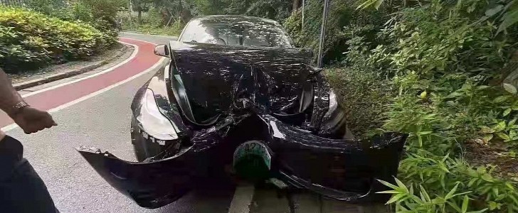 Tesla Model 3 crash in China