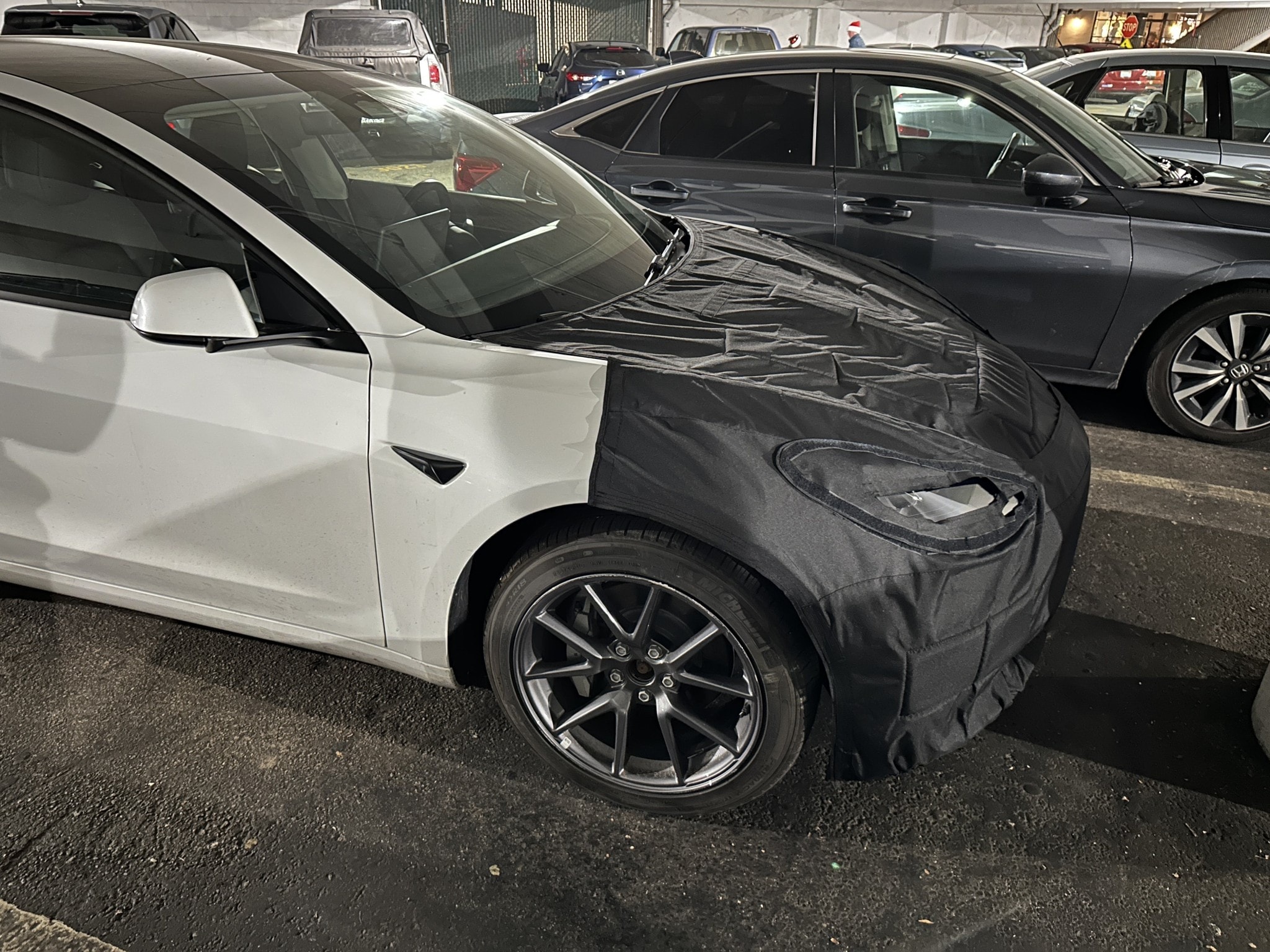 2024 Tesla Model 3 Facelift Prototype Spotted With Intriguing Front End