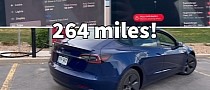 Tesla Model 3 RWD With LFP Battery Takes the 70-Mph Range Test, Runs Completely Dead
