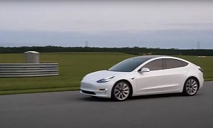 Tesla Model 3 Standard Range Takes on Racetrack, Brakes Happy It's Just One Lap