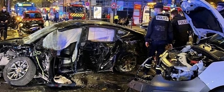 Tesla Model 3 crashes in Paris allegedly due to sudden unintended acceleration