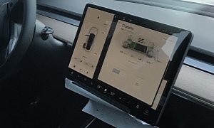 Tesla Model 3 User Interface Photographed While Supercharging