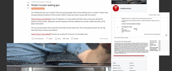 Tesla Model 3 Infotainment Screen Leaks Goo